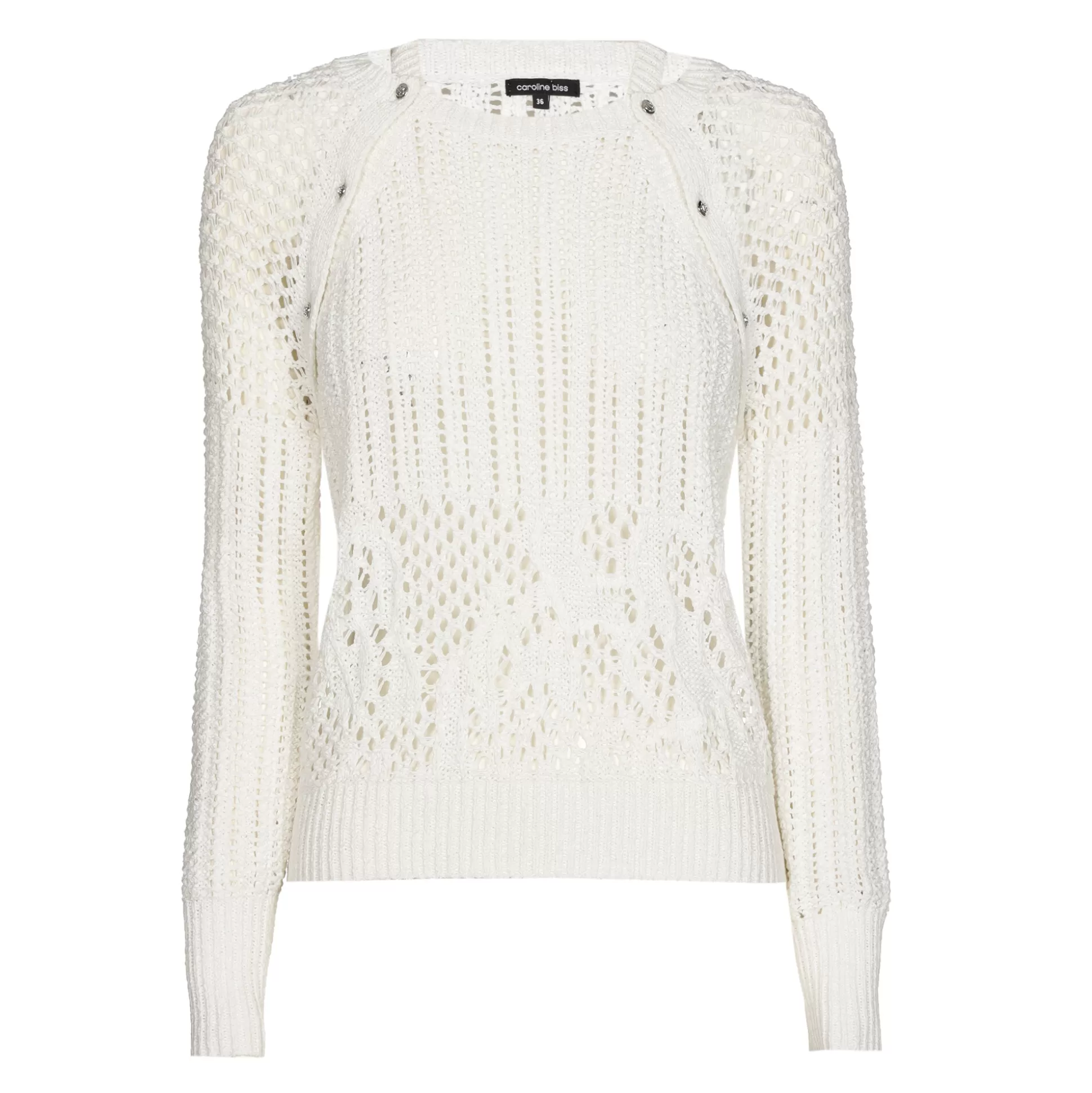 Sale 1232-91 / Los Gebreide Pull Met Afneembare Mouwen Vrouwen Pulls