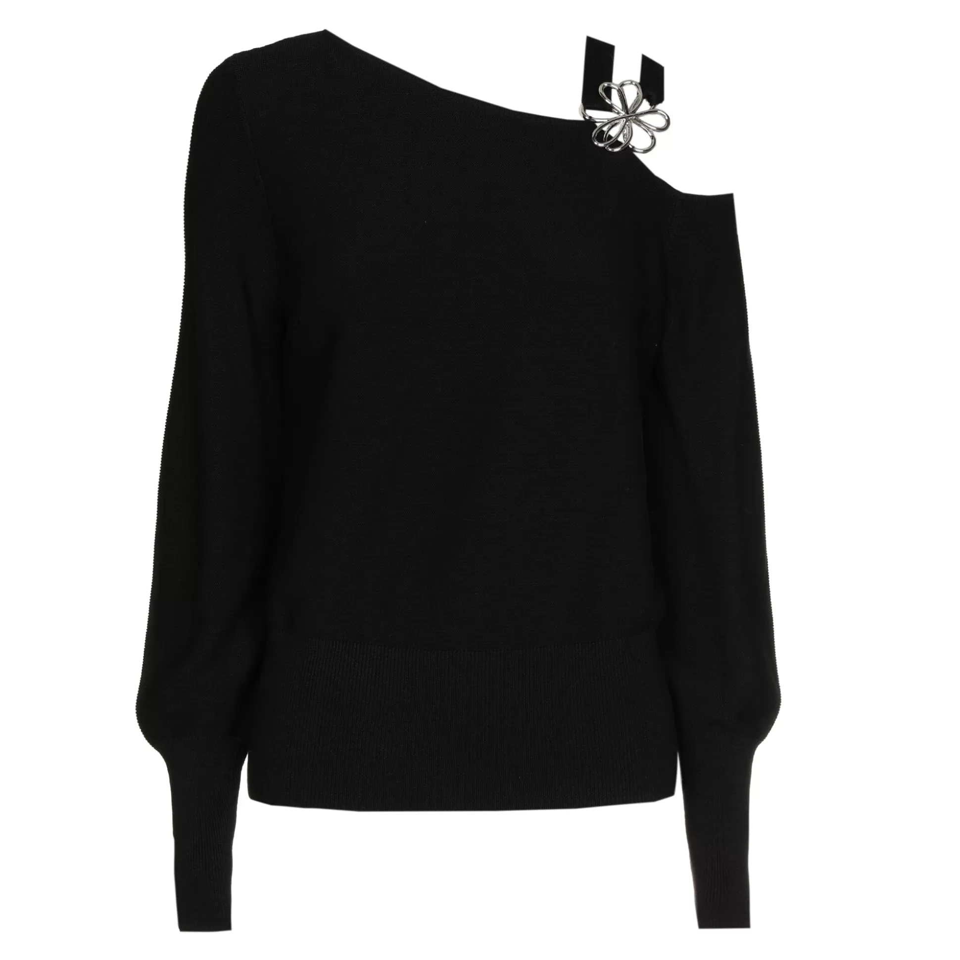 Cheap 1257-10 / Elegante Fijn Gebreide Pull Met Schoudereffect Vrouwen Pulls