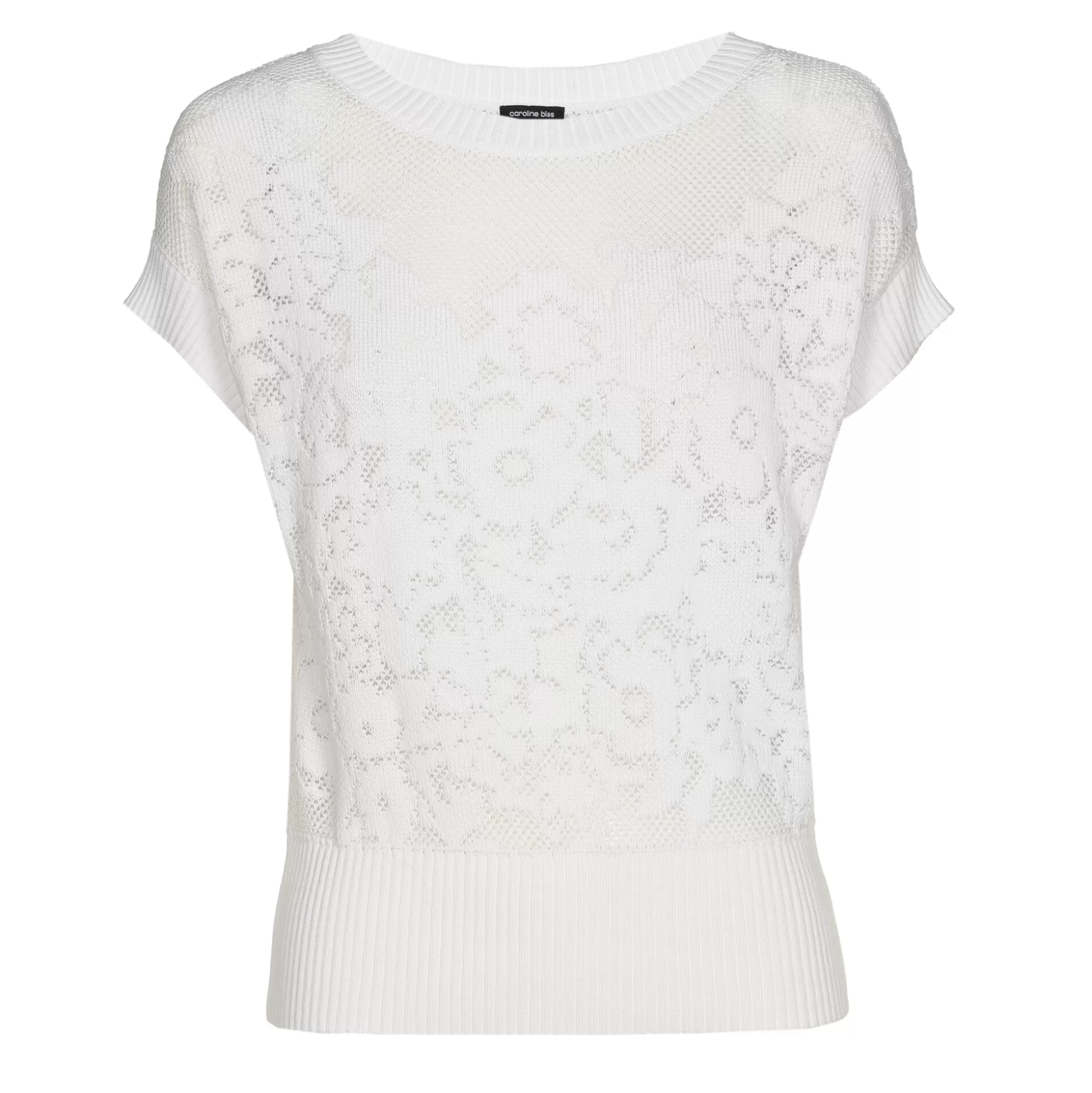 Hot 1266-91 / Elegante Half Doorschijnende Top Vrouwen Pulls