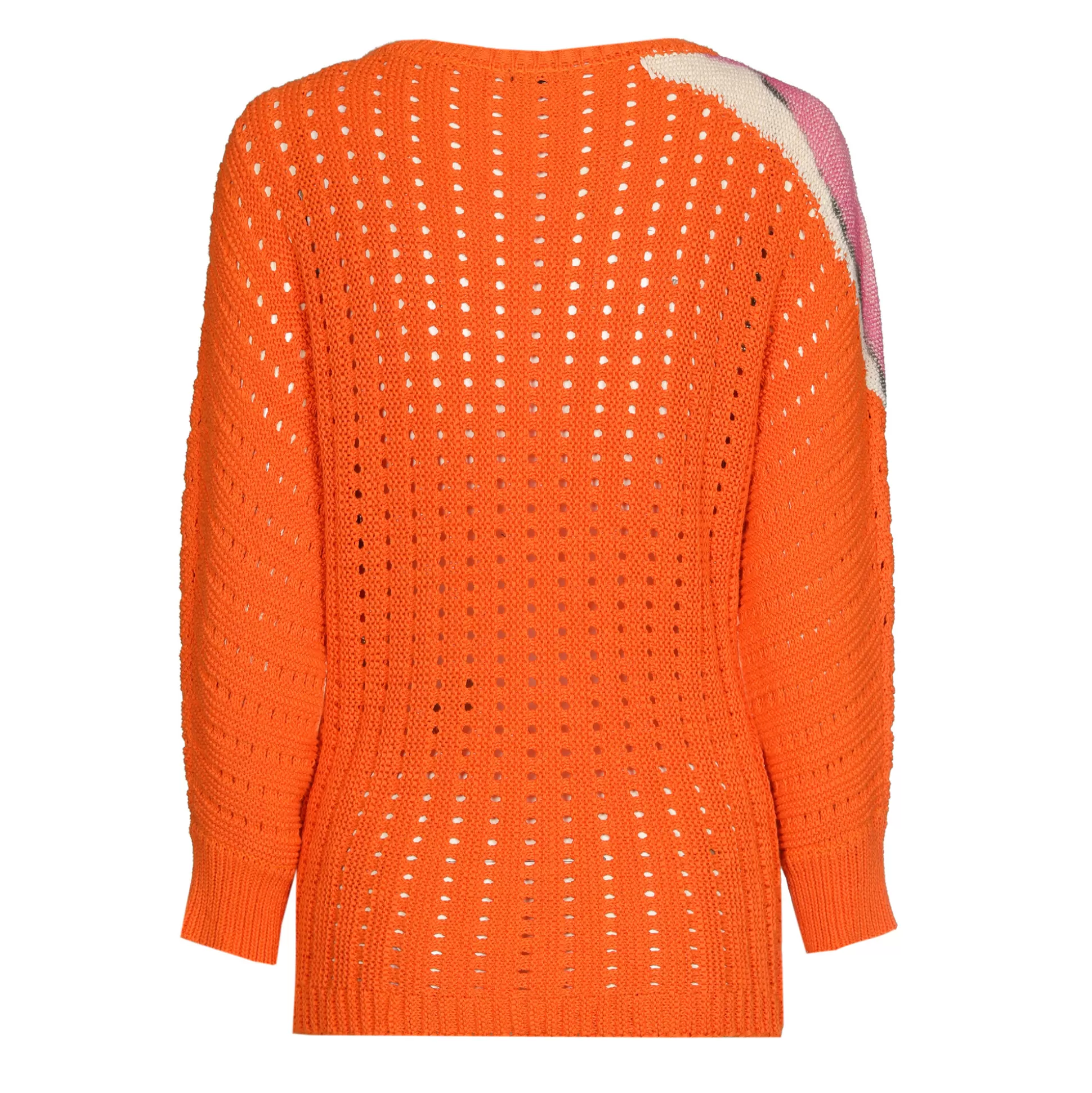 Flash Sale 1280-69 / Los Gebreide Lange Pull Met Opdruk Vrouwen Pulls