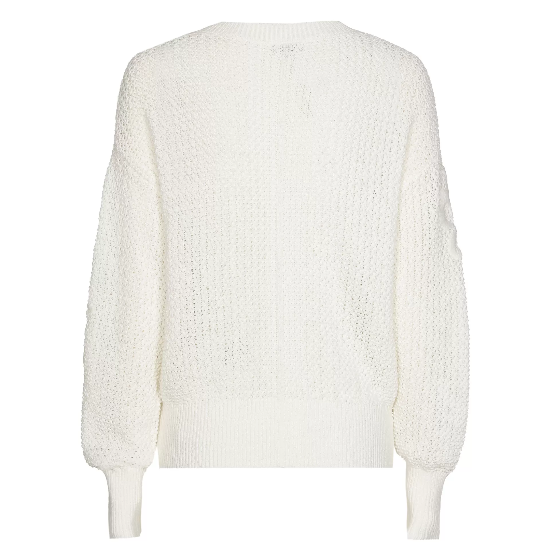 Sale 1294-91 / Vrouwelijke Pull Met Broderie Effect Vrouwen Pulls