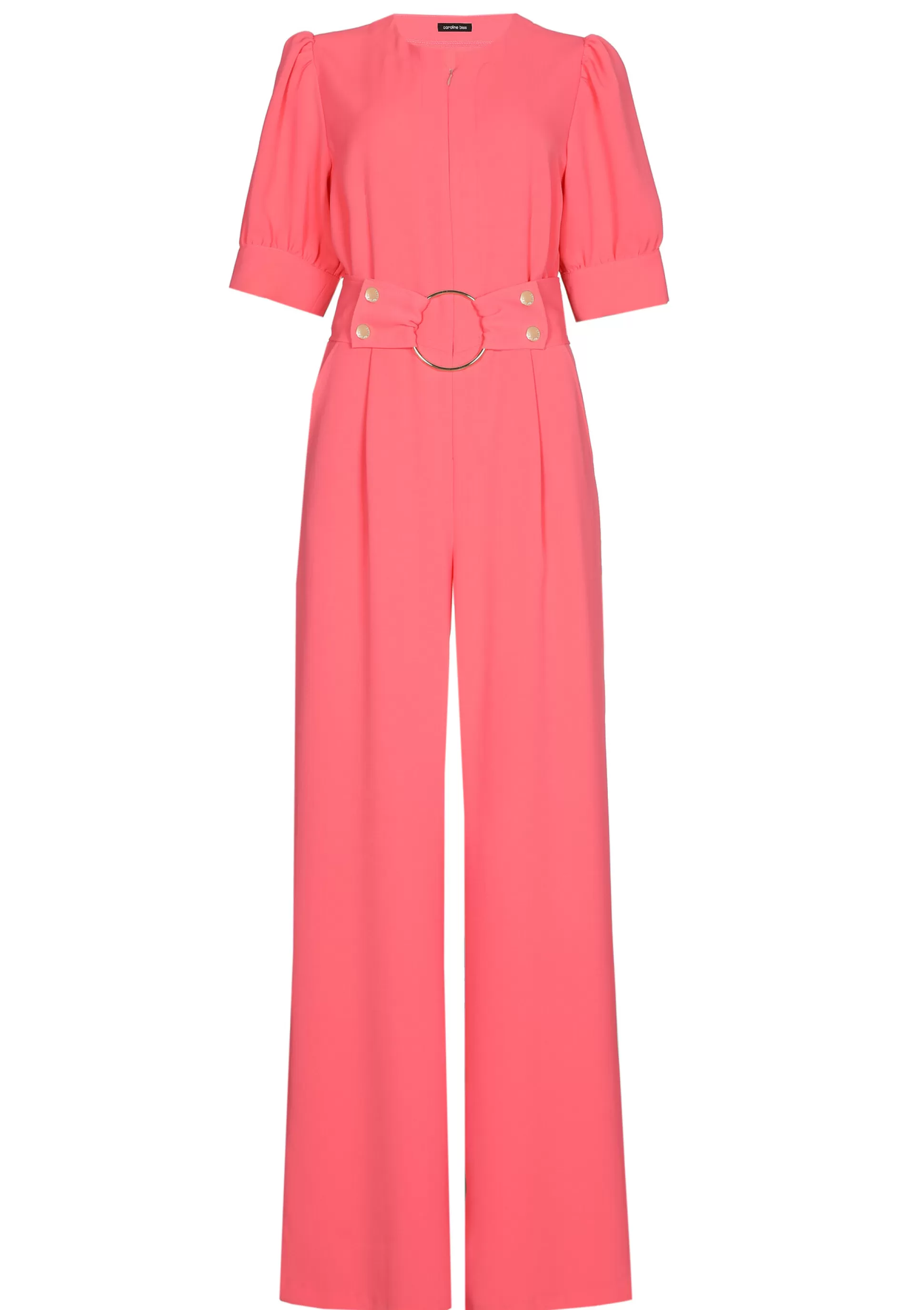 Shop 1522-72 / Soepelvallende Jumpsuit, Wijd Been Vrouwen Broeken