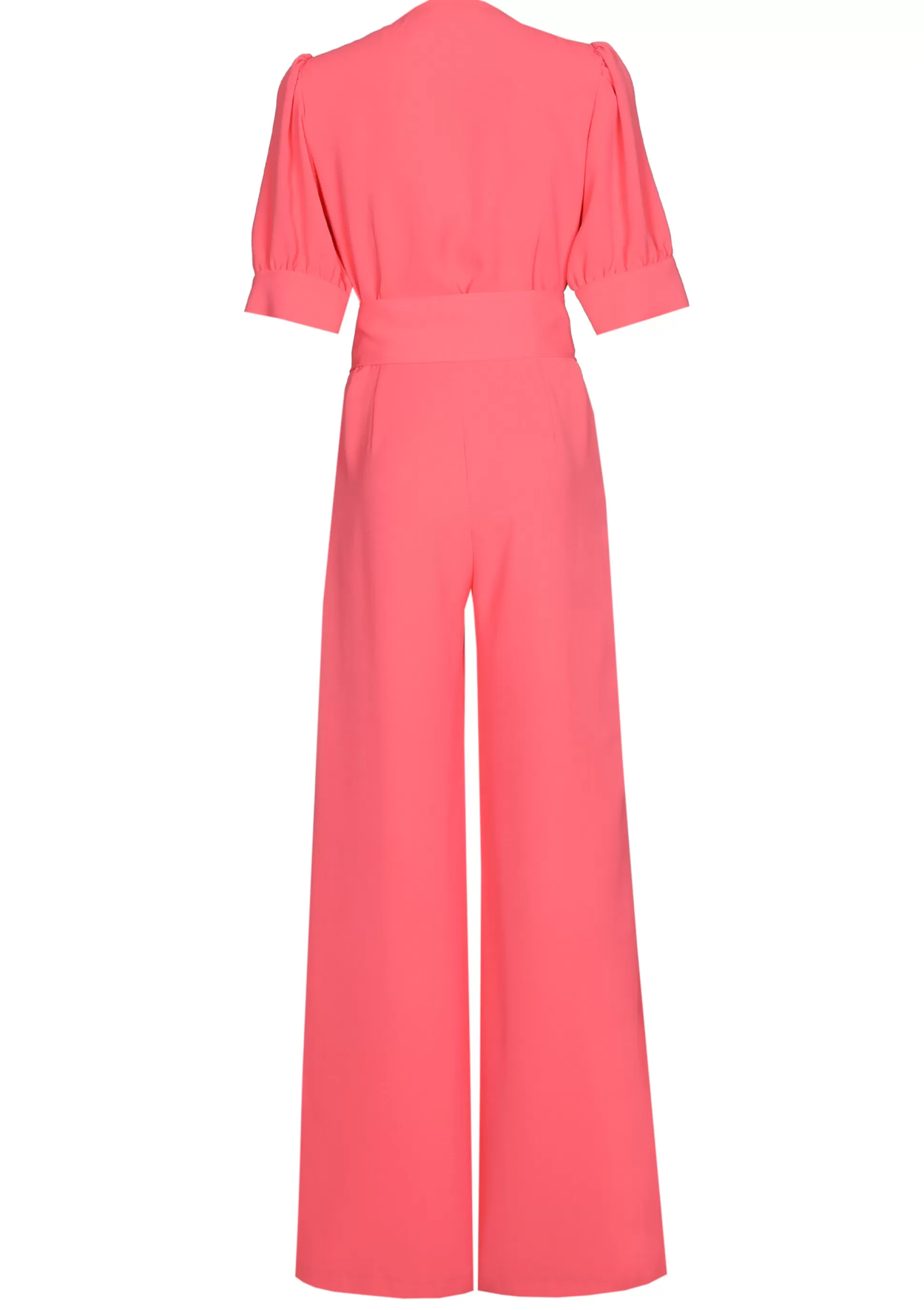 Shop 1522-72 / Soepelvallende Jumpsuit, Wijd Been Vrouwen Broeken