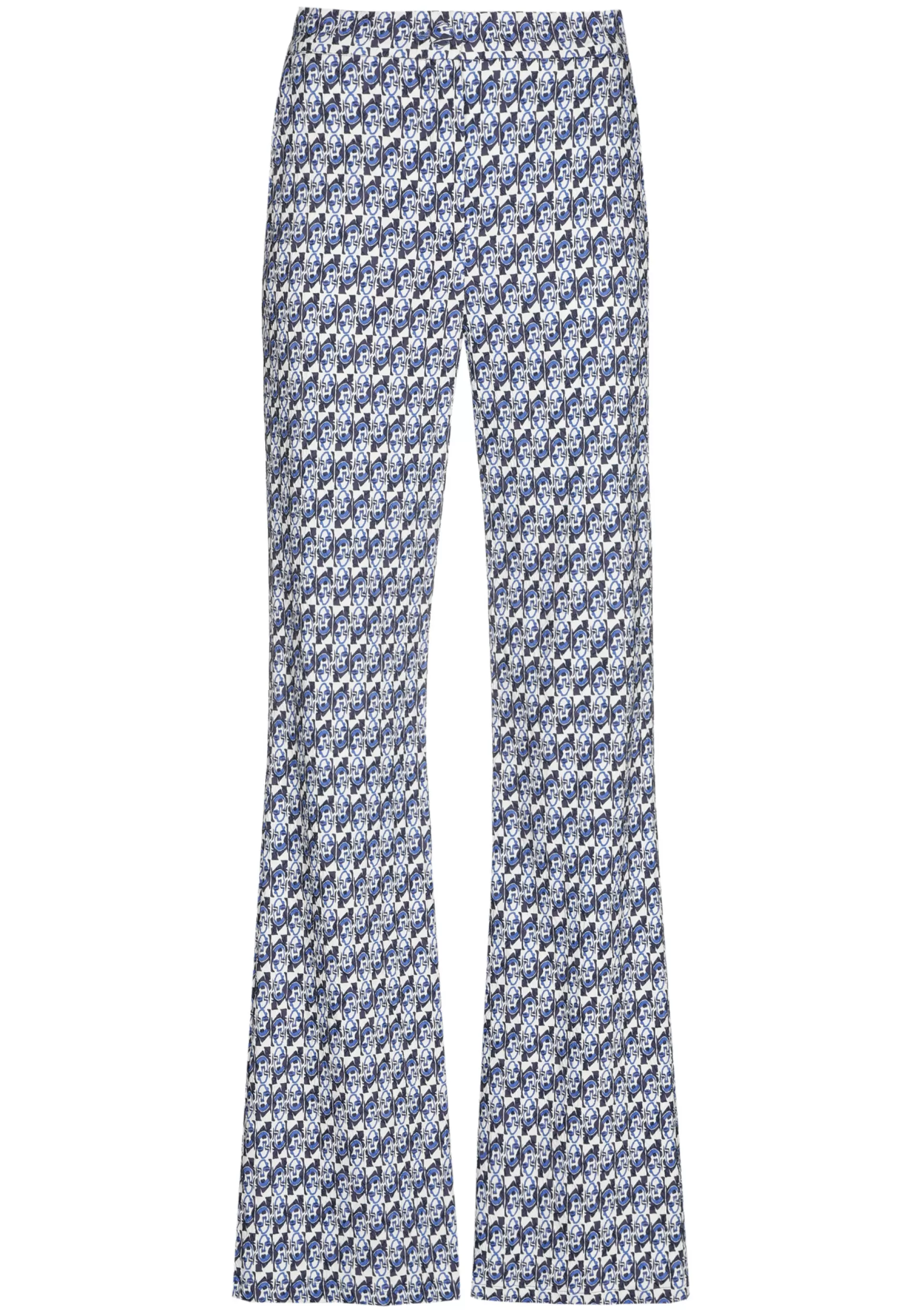 Outlet 1550-29 / Comfortabele Broek, Bootcut, Normal Waist, Pop-Art Print Vrouwen Broeken