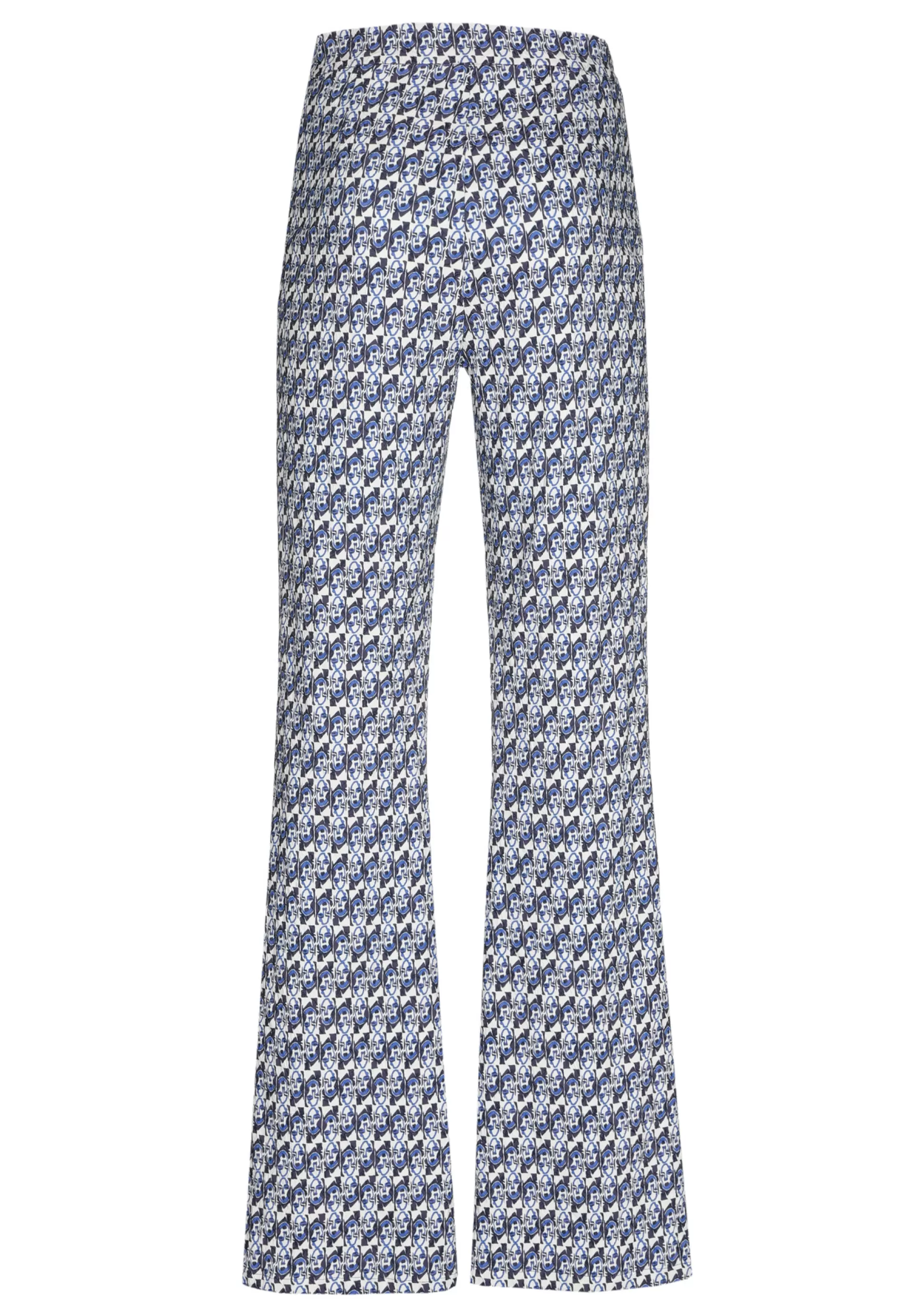 Outlet 1550-29 / Comfortabele Broek, Bootcut, Normal Waist, Pop-Art Print Vrouwen Broeken