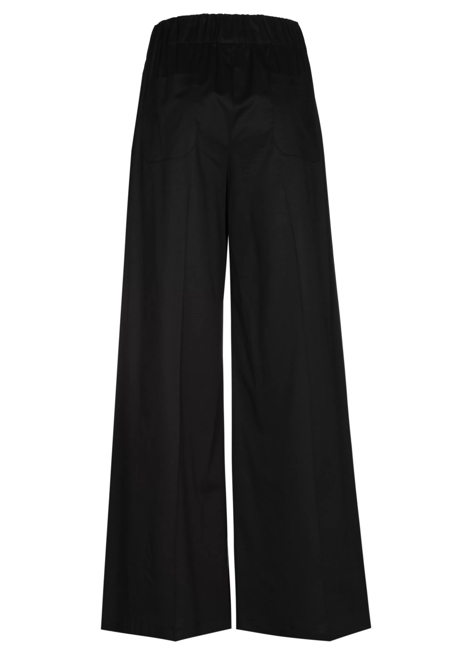 New 1569-10 / Comfortabele Wijde Broek In Katoen, Normal Waist Vrouwen Broeken