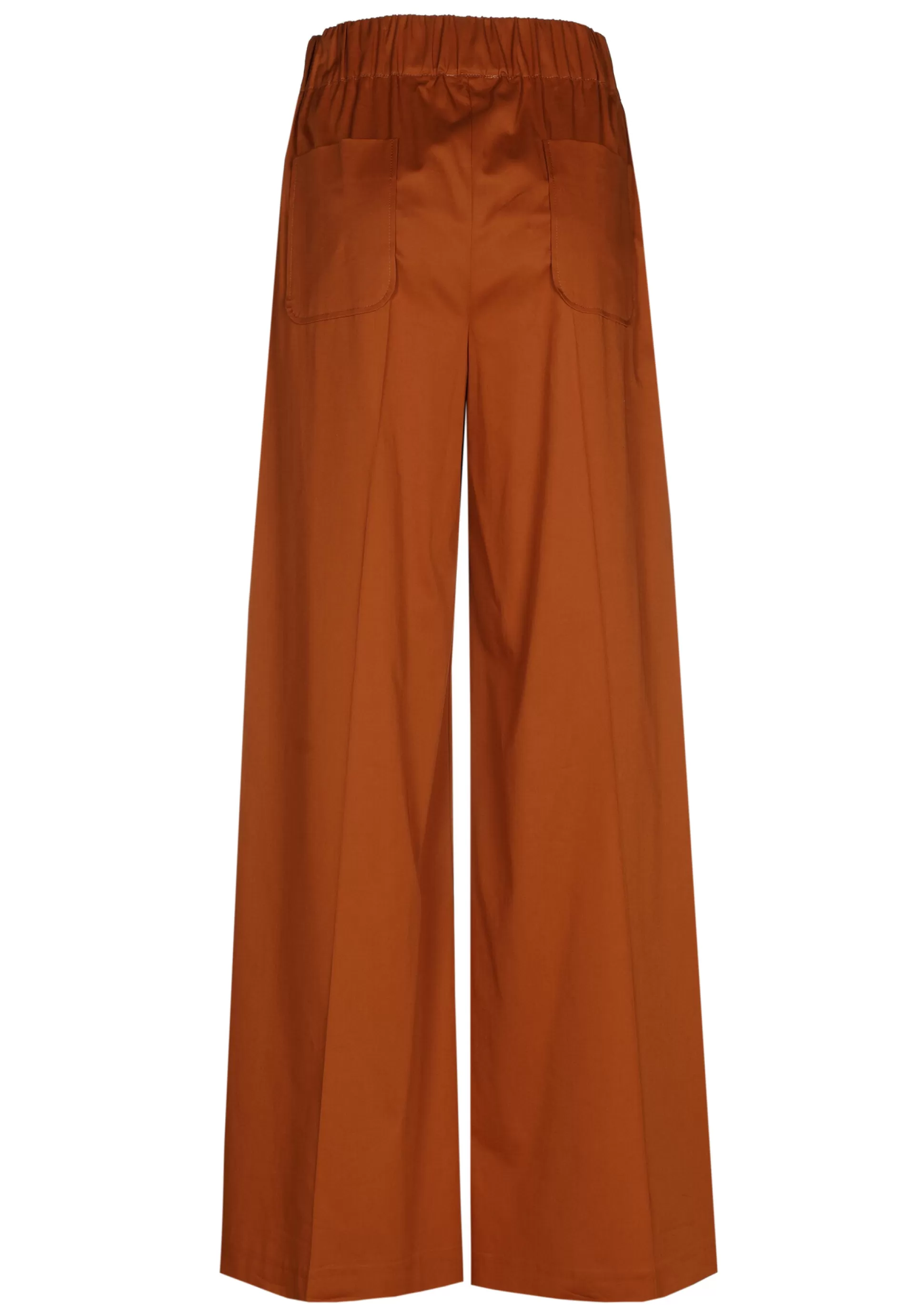 Best 1569-35 / Comfortabele Wijde Broek In Katoen, Normal Waist Vrouwen Broeken