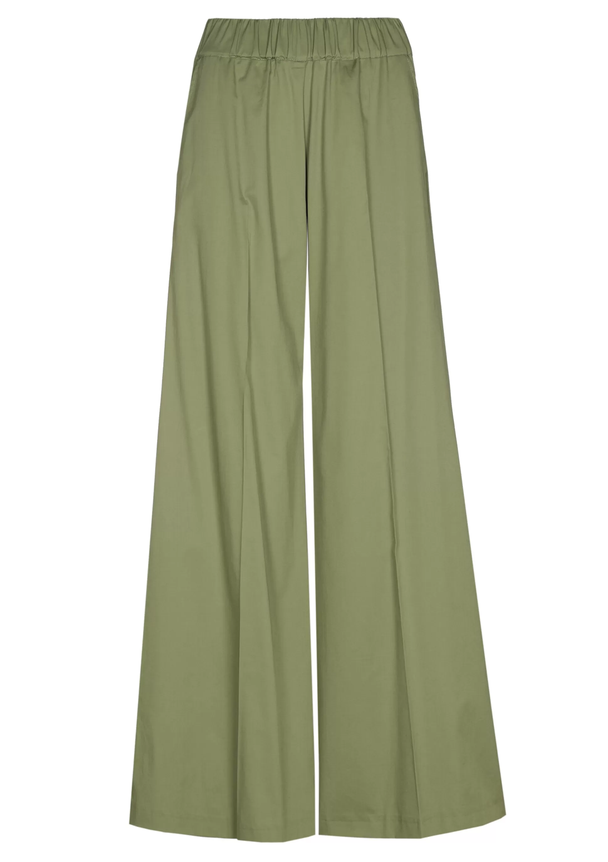 Store 1569-60 / Comfortabele Wijde Broek In Katoen, Normal Waist Vrouwen Broeken