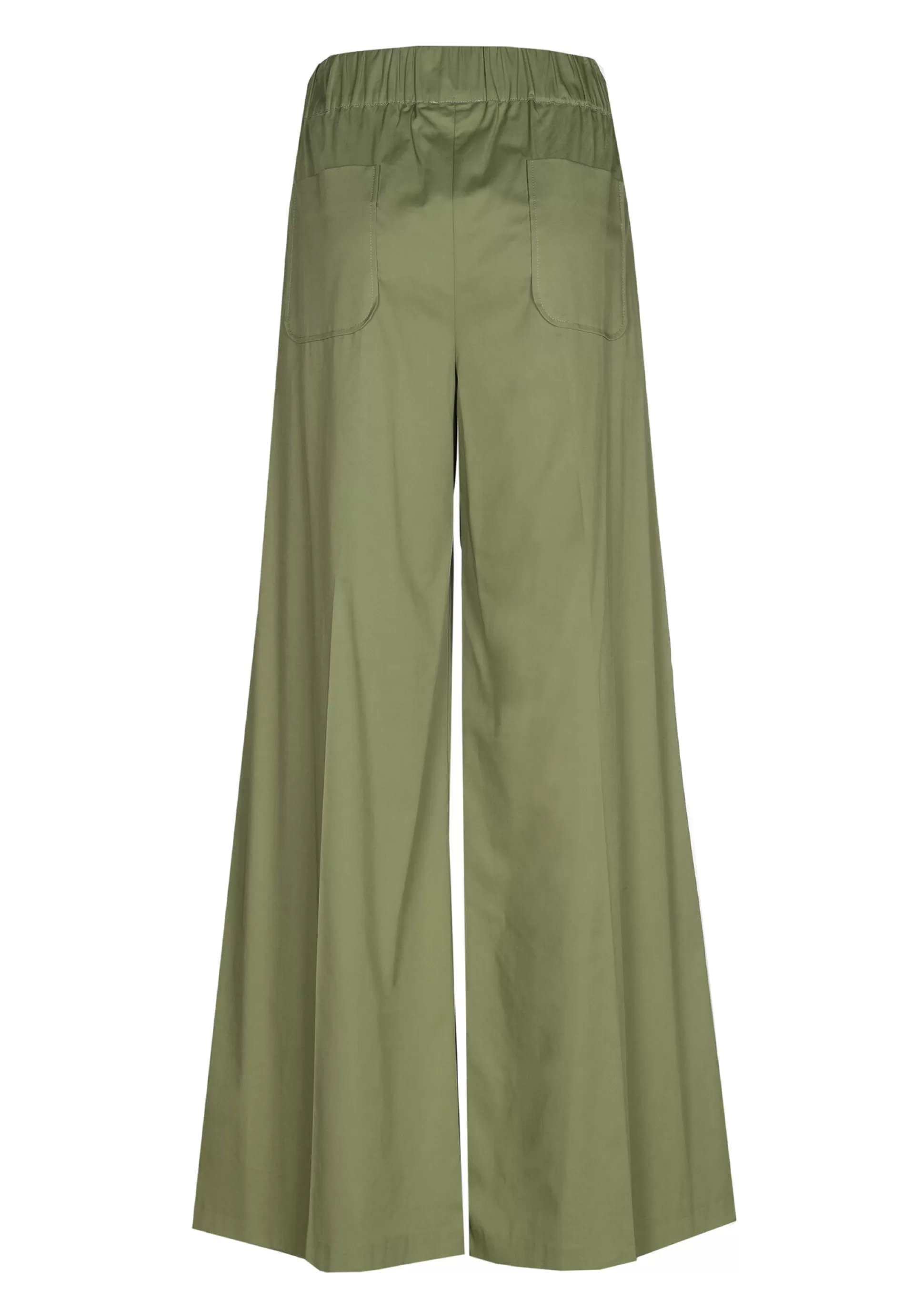 Store 1569-60 / Comfortabele Wijde Broek In Katoen, Normal Waist Vrouwen Broeken