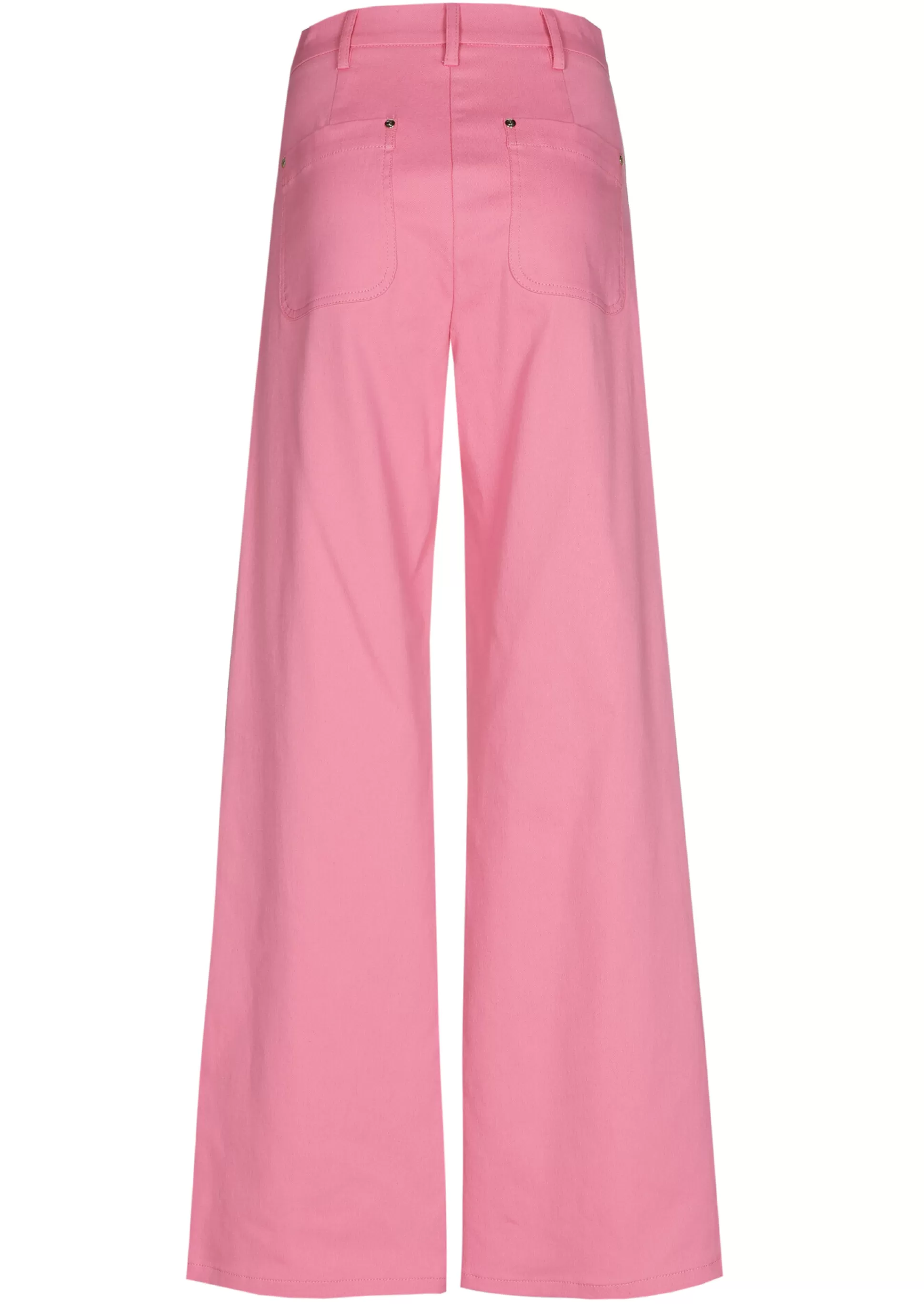 Outlet 1579-71 / Comfortabele Broek In Katoen, Wijd Been, Normal Waist Vrouwen Broeken
