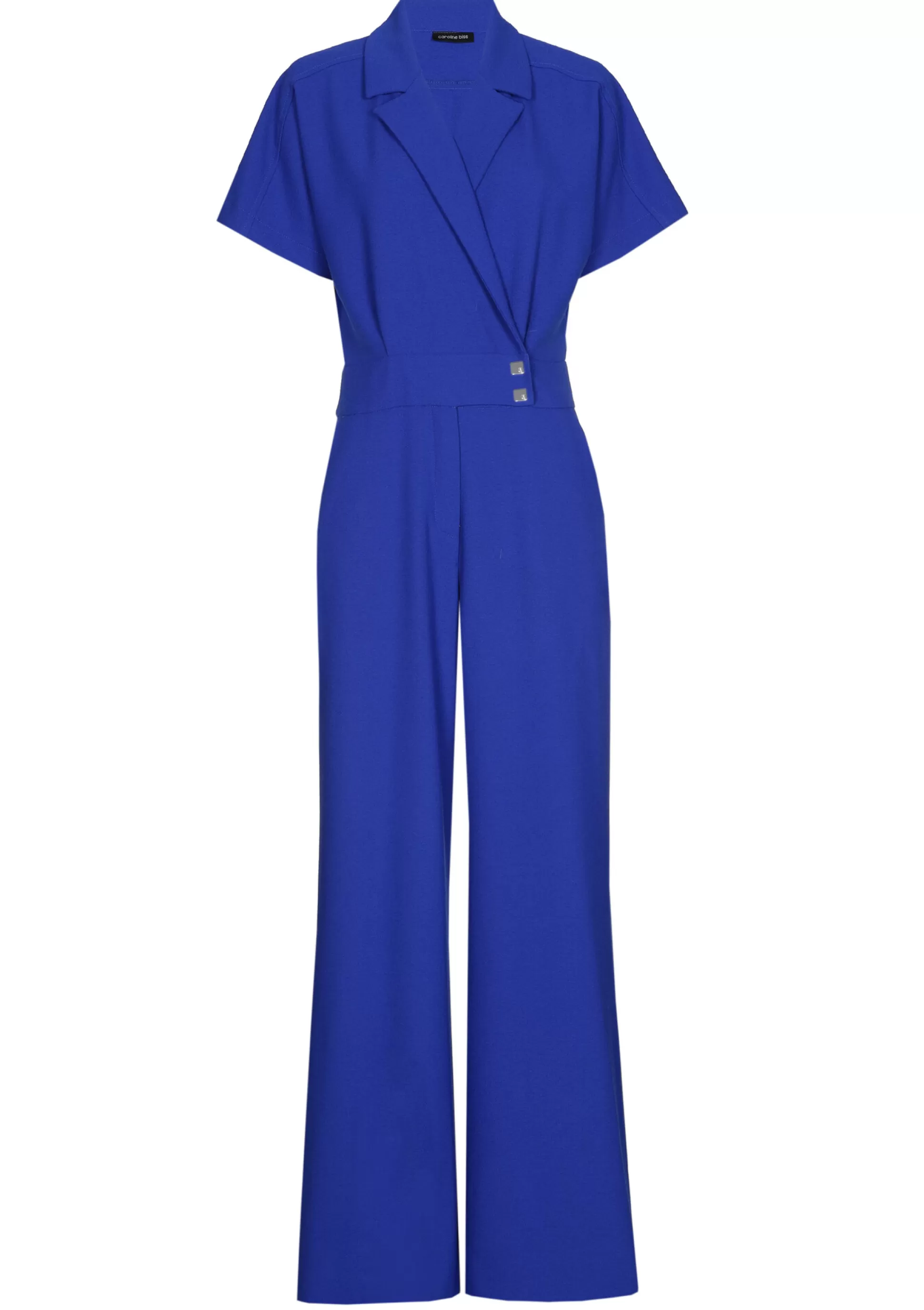 New 1580-26 / Soepelvallende Comfortabele Jumpsuit, Wijd Been Vrouwen Broeken