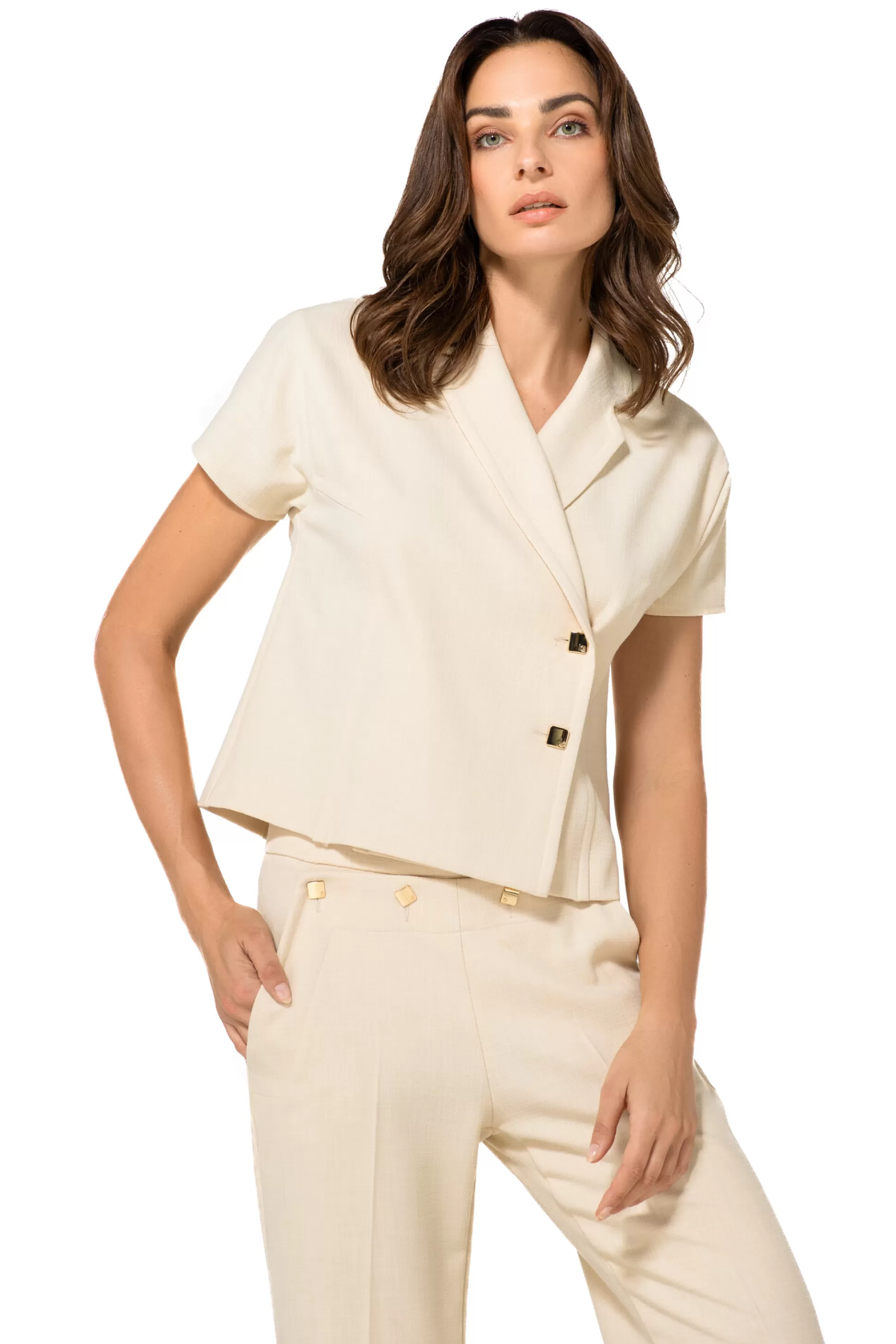 Cheap 1583-34 / Comfortabele Citylook Broek, Recht Been, Normal Waist Vrouwen Broeken