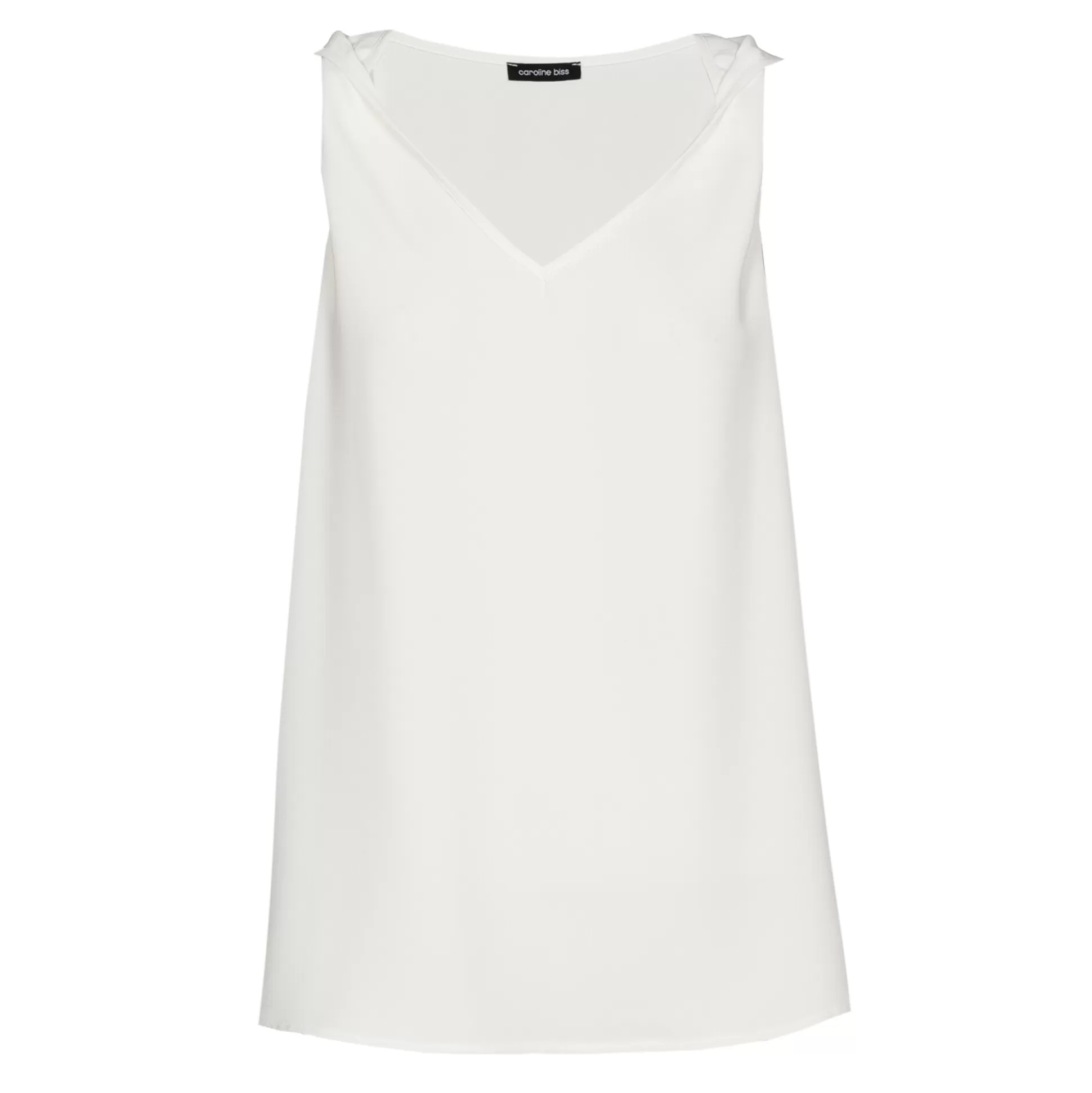 Clearance 1622-91 / Losvallende Rechte Top Met Schoudereffect Vrouwen Tops