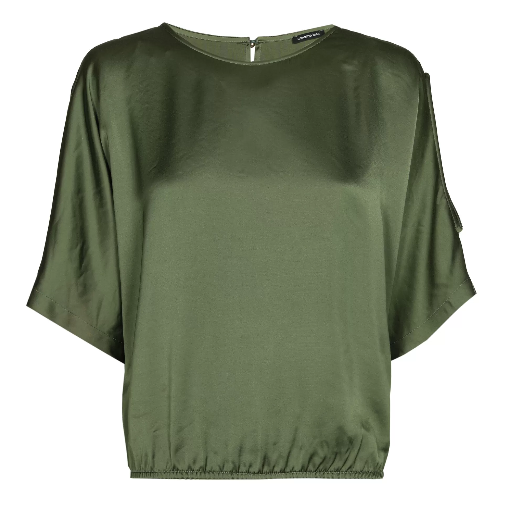 Store 1667-61 / Korte Asymmetrische Soepelvallende Top Vrouwen Tops